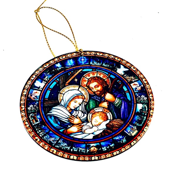 6-item Lot Religious Decor, Framed artwork, Rosary, crucifix Virgin Mary Jesus - Picture 3 of 13